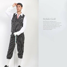 ベスト　『ワッグル誌掲載商品』エクセランゴルフ　Excellent Golf 【クラシカルストライプニッカーズシングルベスト】ニッカボッカー　ゴルフウェアメンズ　春　秋　冬　ゴルフ　【送料無料】