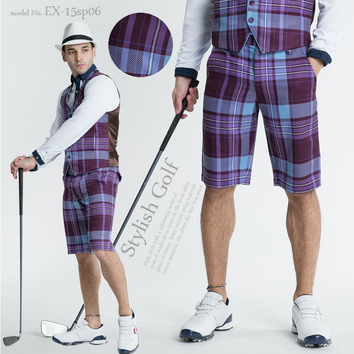 楽天市場 エクセランゴルフ Excellent Golf ゴルフウェア メンズ ゴルフウェア 春 スポーツウェア メンズ ファッション おしゃれ ハーフパンツ ストレッチ 春夏モデル スタイリッシュゴルフ