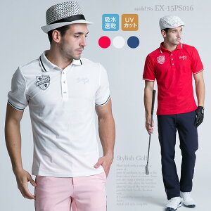 エクセランゴルフ Excellent Golf ゴルフウェア メンズ ゴルフウェア 春 スポーツウェア メンズ ファッション おしゃれ ポロシャツ ゴルフポロ 半袖