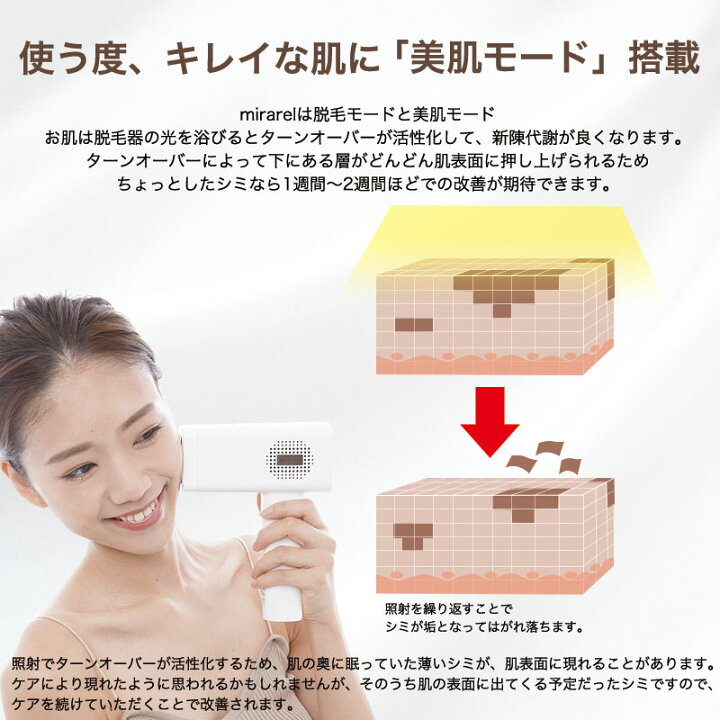 楽天市場】STYLISHJAPAN 公式 サロン級 脱毛器 ミラレル 冷却機能 美肌 