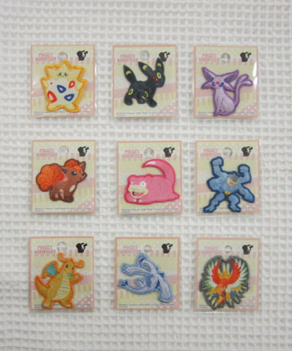 楽天市場 シール アイロン接着ミニワッペン ポケットモンスター ワッペン トゲピー ブラッキー エーフィ ロコン ヤドン カイリキー カイリュー ルギア ホウオウ ポケモン アットホビー スタイリストゴトウ