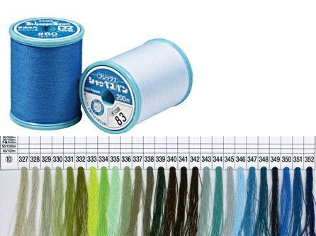 ミシン糸の定番 フジックスシャッペスパンミシン糸 ファッション通販 普通地用 60番 200m巻 強さと美しさ FUJIX ポリエステル100% 色番号327～352 入荷予定 ばつぐんの縫いやすさを備えた糸