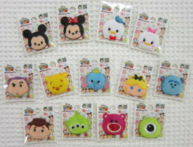 ●ディズニーキャラクターLINEゲームで大人気！ツムツム【TSUM TSUM】2WAYミニワッペンシールでもアイロンでも両方使えるワッペンです。(ミッキー/ミニー/ドナルド/デイジー/プー/ダンボ/アリス/トイストーリー/ししゅう/アップリケ/デコシール)