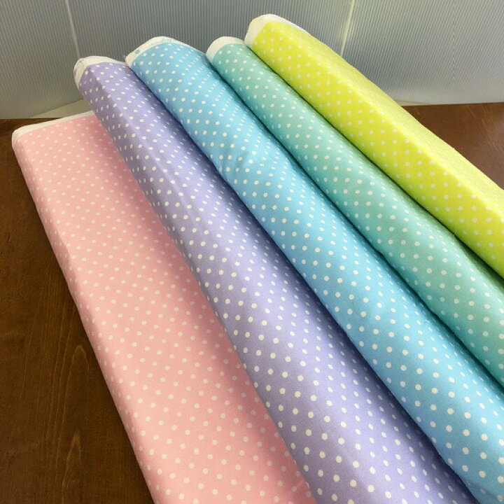 楽天市場 ゆめかわカラーオックス生地 水玉ドット柄 かわいい5色展開の生地です 無地 チェック ドット 水玉 ストライプの4パターンで同じ色を作りました 入園入学 N アットホビー スタイリストゴトウ