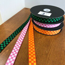 ●＜＜市松模様柄カバンテープ＞＞/ポリプロピレン100%日本製カバンテープ 25mm幅/キャラクターイメージカラーのカバンテープです/かばんテープ/バッグテープ/持ち手/入園入学/通園通学/レッスンバッグ/トートバッグ/シューズケース