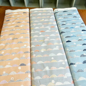 ●<<nina ニーナ>>北欧テイストのかわいい生地です/【meri メリ】海という意味を持った生地/北欧の短い夏をイメージした生地