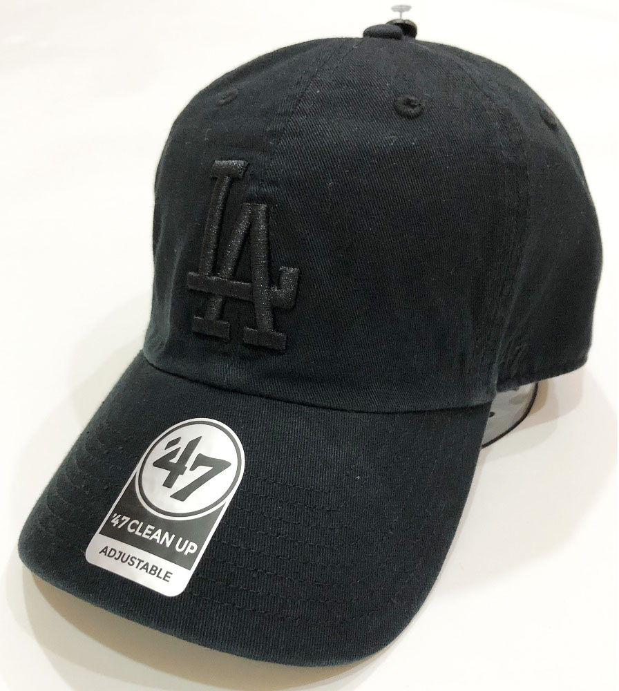 1年保証 ロサンゼルス ドジャース キャップDODGERS BLACK TONAL '47 CLEAN UP KHAKI NBA CAP 帽子 ◆セール特価品◆ NHL ローキャップ RGW12GWSNL-BKLフォーティーセブン NFL MLB