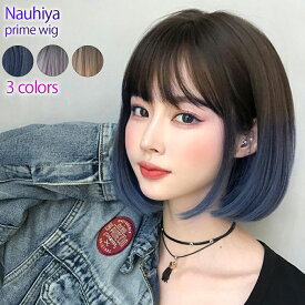 【ランキング2位獲得】 ウィッグ フルウィッグ グラデーション レディース かつら 女性用 　ウイッグ 女性 ハロウィン コスプレ 女装 医療用 自然 ウィッグネット 送料無料 wg-gd