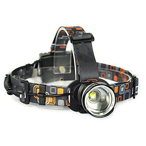LED�w�b�h���C�g �����d�� ���d�r 3���[�h �Y�[�������\ 1800LM CREE XML T6 �w�b�h�����v �h�� ���߉� ������ �y��