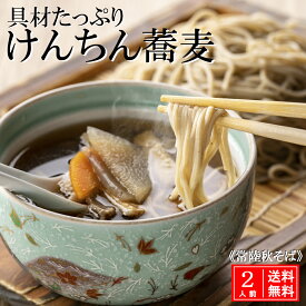 郷土料理 けんちんそば 2人前 常陸秋そば ( 生蕎麦 ) 冬グルメ 引越し 内祝 ギフト 無添加 送料無料 手打ち 野菜 根菜 蕎麦セット そばつゆ付 高級 生そば 手打ちそば 国産 二八蕎麦 ( 二八そば ) soba お取り寄せ 老舗 贈答用 茨城県 産地直送 ヘルシー ご当地グルメ