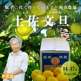 【2月中旬より発送予定】 岡田EM文旦 3L17玉or4L14玉入 【同梱不可】 文旦 岡田農園 EM EM栽培 有用微生物群 露地 土佐 高知 国産 【送料無料】 【お届け指定日不可】