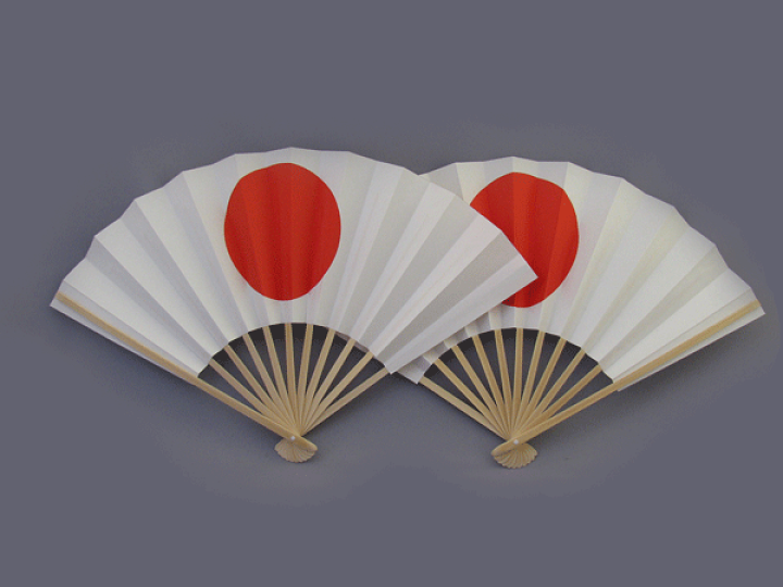 楽天市場】日の丸扇子右手用と左手用の2本セット 扇子 お祭り 応援