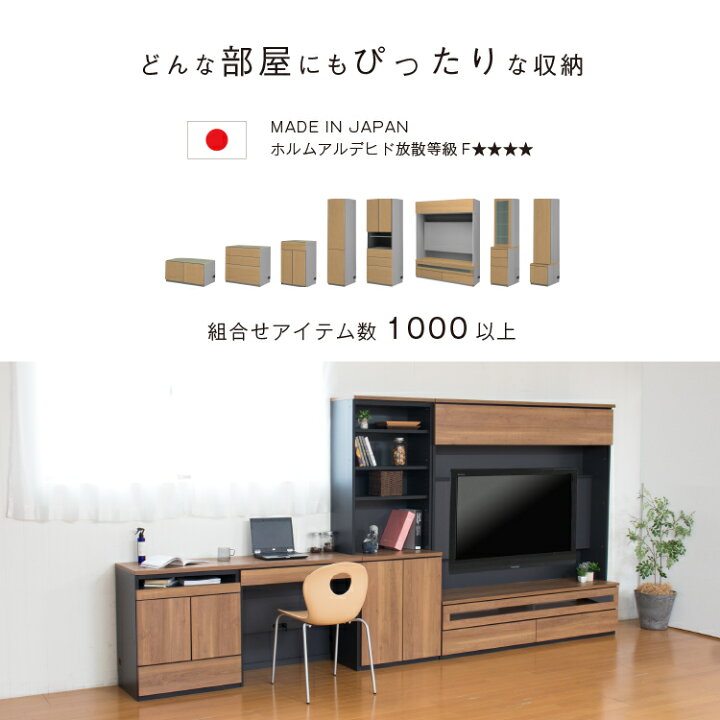 楽天市場】【オプション】 スライド棚 ライティングデスク ユニット 