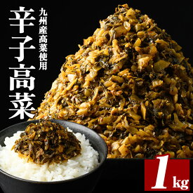 九州産辛子高菜(1kg) 国産 九州産 たかな 漬物 漬け物 ご飯のお供 おかず おつまみ おにぎり 常温 常温保存【末永商店】
