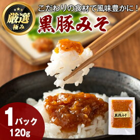 1000円ポッキリ 送料無料 鹿児島特産！黒豚みそ(120g×1パック) 味噌 調味料 黒豚味噌 豚味噌【村山製油】