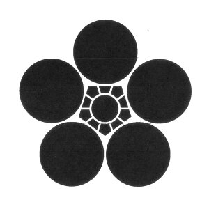 梅鉢(うめばち)100mm(10cm)家紋・社紋・神紋・寺紋 御朱印 御城印 印鑑 ゴム印 スタンプ はんこ ゴム判 天満宮 100ミリ 10センチ 公家 高辻 東坊城 唐橋 清岡 桑原