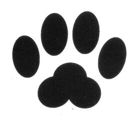 肉球印鑑 40ミリ（40mm・センチ・4cm）にくきゅう　ニクキュウ　猫の足跡　ねこのあしあと　ネコノアシアト　いんかん　スタンプ　ゴム印　ごむいん　はんこ　判子　ゴム判　ごむばん