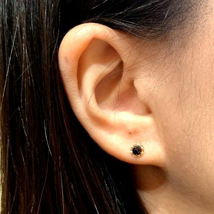 楽天市場】K18YG 天然ブラックダイヤモンド 計0.5cts 約4mm粒 スーパー 
