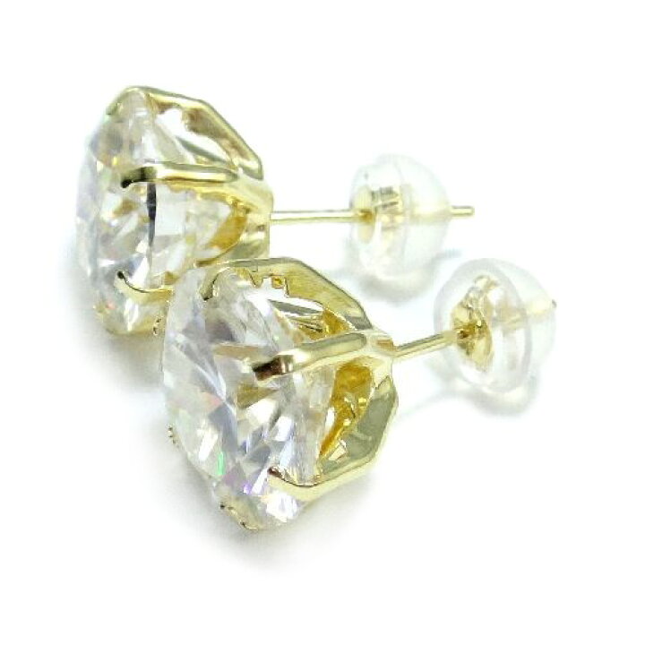 楽天市場】K18 モアサナイト 10mm VVS 3EX Dカラー 計6.7cts 