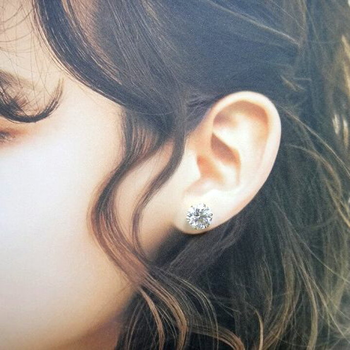 楽天市場】K18 モアサナイト 10mm VVS 3EX Dカラー 計6.7cts  