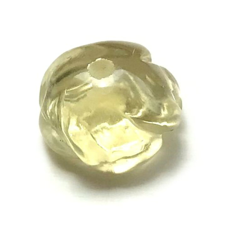 楽天市場】ルース レモンクォーツ 薔薇 ローズカービング 10mm 片穴 