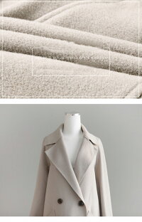ロングコートレディースアウターコートロング丈ウールおしゃれシンプル大人2018秋冬新作S/M/L/XL【6733-gdb411c】【予約販売:10-15日】宅別