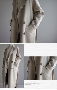 ロングコートレディースアウターコートロング丈ウールおしゃれシンプル大人2018秋冬新作S/M/L/XL【6733-gdb411c】【予約販売:10-15日】宅別