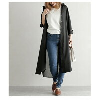 シフォン切替シャツワンピースシャツワンピロングシャツレディースバックシフォン長袖ロング丈おしゃれ大人無地可愛いブラックメール便2019秋冬新作フリー【lgww-af0608】【予約販売:8月29日入荷予定順次発送】【送料無料】メ込