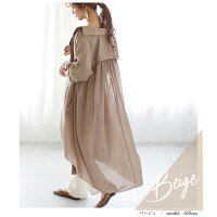 シフォン切替シャツワンピースシャツワンピロングシャツレディースバックシフォン長袖ロング丈おしゃれ大人無地可愛いブラックメール便2019秋冬新作フリー【lgww-af0608】【予約販売:8月29日入荷予定順次発送】【送料無料】メ込