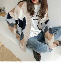 ニットセーターVネックレディーストップスおしゃれ可愛い2019秋冬新作フリー【6062-jf】【予約販売:15-20日】宅別