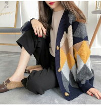 ニットセーターVネックレディーストップスおしゃれ可愛い2019秋冬新作フリー【6062-jf】【予約販売:15-20日】宅別