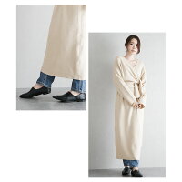 10/1810時〜24時間限定ニットワンピースカシュクールワンピースリボン長袖レディースマキシ丈ロング丈大人きれいめおしゃれ可愛いブラック2019秋冬新作フリー【lgww-ak0722】【予約販売:10月29日入荷予定順次発送】【送料無料】宅込