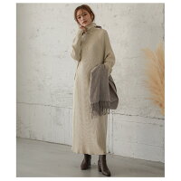 リブニットワンピースロングワンピースレディースロングワンピースタートルネックマキシ丈大人きれいめ上品シンプル可愛いブラック2020秋冬新作フリー【lgww-at3119】【予約販売:10月29日入荷予定順次発送】【送料無料】宅込