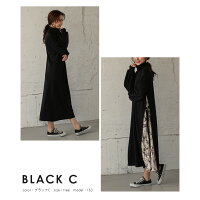 裏起毛サイドプリーツワンピースワンピースレディースロング丈長袖ハイネックタートルネックワンピプリーツあったか切り替え異素材マキシ丈ベルトブラック2020秋冬新作フリー【lgww-at4291】【予約販売:12月24日入荷予定順次発送】【送料無料】宅込