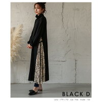 裏起毛サイドプリーツワンピースワンピースレディースロング丈長袖ハイネックタートルネックワンピプリーツあったか切り替え異素材マキシ丈ベルトブラック2020秋冬新作フリー【lgww-at4291】【予約販売:12月24日入荷予定順次発送】【送料無料】宅込