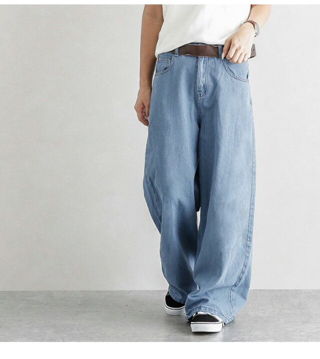 楽天市場】【半額クーポン対象】新色追加！ デニムパンツ ワイド  