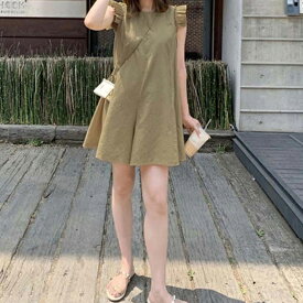 【半額クーポン対象】ラッシュガード オールインワン 水陸両用 フリルショルダー 二の腕カバー 水着 おすすめ おしゃれ ブラック メール便 紫外線対策 2025春夏 【lswp304-586】【即納：1-5営業日】【送料無料】ユ込3