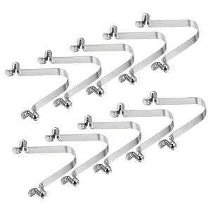 PATIKIL8.5x6mm�J���b�N�p�h���X�i�b�v10����e���g�|�[���N���b�v�X�`�[��V���^�_�u���s���v�b�V���{�^���X�v�����O�N���b�v���b�N�`���[�u�|�[���N���b�v�L�����v�I�[�j���O�p