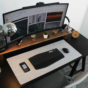 DAWNTREES(ドーンツリーズ)フェルト製デスクパッド大きなキーボードマットウールのオフィスデスクマットキーボードパッド特大フェルト製マウスパッドパソコン/キーボード/ノートパソコ…