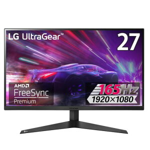LGQ[~Oj^[UltraGear27GQ50F-B27C`/tHD/VA/165Hz/1msMBR/FreeSyncPremium/HDMIx2DisplayPortx1/3NSEP_ۏ