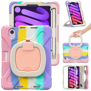 PboyiqiSForiPadMini72024�P�[�XiPadMini6�P�[�X8.3�C���`2021�J�o�[�ϏՌ����360�x��]�X�^���h�n���h���t�����F���킢���A�C�p�b�hmini7mini6�P�[�X�y���V�����[