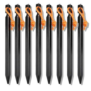 ペグチタンペグアルミニウム合金製ビーチ釘8本ペグチタン砂浜用ペグアルミ鍛造ペグテントペグステークソリッド山地砂利草地硬い地面設営用具ソロキャンプアウトドアキャンプ用品軽…