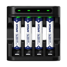 XTAR1.5V充電池1620mWh単4リチウム電池L4充電器セット1.5H急速充電