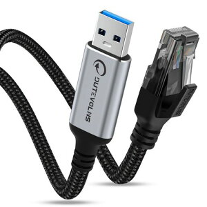 DutevolnsUSBAto�L��LAN�A�_�v�^�[�P�[�u��1m�A1000Mbps�M���`���҂ރC�[�T�l�b�g�P�[�u���AType-AtoRJ45�A�M�K�r�b�g���ڐڑ��x���Ȃ��ɓK�pThunderbolt
