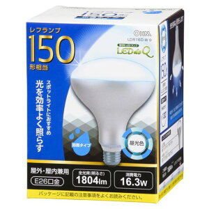 OHM LED�d�� ���t�����v�` E26 150�`���� 16W �����F LDR16D-W 9 06-0794