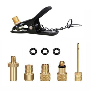 YFFSFDCバルブアダプター6種セット自転車バルブ変換アダプター空気入れ仏式/米式/英式変換ポンプパーツ自転車用タイヤ用ボール用バルブコンバーターボール用空気針