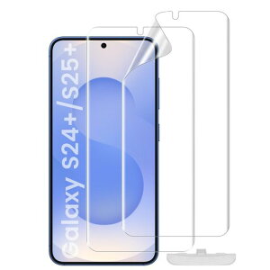 GalaxyS24Plus/S25PluspیtBwFؑΉy2Zbg_炩TPUfގCzMNV[S24vXʕیtBS25vXtیtByCA[xwh~tc