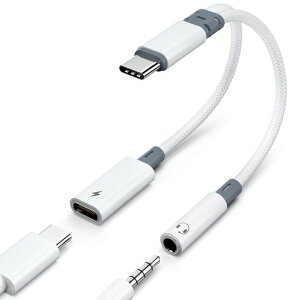 2in1^CvCCzϊPD60W}[d҃P[uUSBC-3.5mm4ɃCzWbN32bit/384KHzΉHi-FiDACډʒ/ʘb/yǕ҂ݑΉiPhone