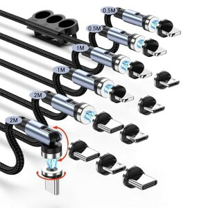 RAAVEE}Olbg[dP[uy6{Zbg/0.5Mx2+1Mx2+2Mx2+12RlN^[zLEDCg540°]\USBP[u3in1[d}OlbghoUSBCMicroUSBPhone3ނ̃RlN^[