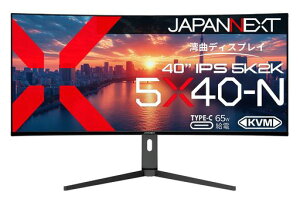 JAPANNEXT40C`IPSpl5K2K(5120x2160)𑜓xEgChpȉtj^[JN-5X40-NHDMIDPUSBType-C(ő65Wd)HDRsRGB:100%DCI-P3:96%